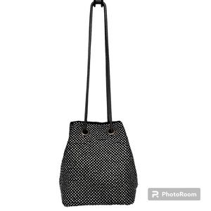Clutch Evening Bag Women Shoulder Handbags Rhinestones Black Bags Small